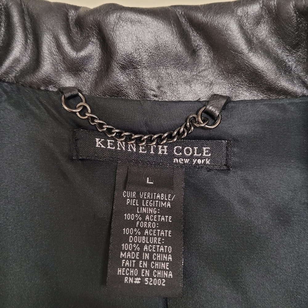 Kenneth Cole Leather Jacket - Picture 9 of 10